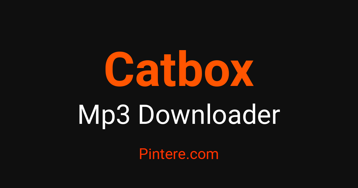 Cat Mp3 File Catbox MP3 Downloader — Curate Your Audio Board – Pintere