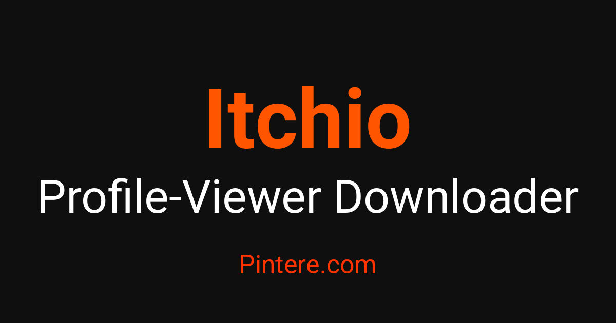 Itchio Profile Viewer — Discover Profiles Anonymously | Pintere.com ...