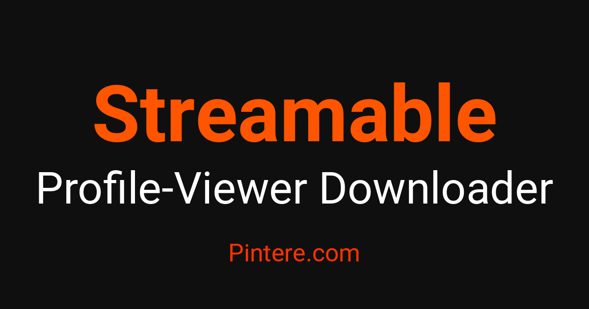 Profile Video Stream Streamable Profile Viewer — Discover Profiles Anonymously | Pintere.com ...